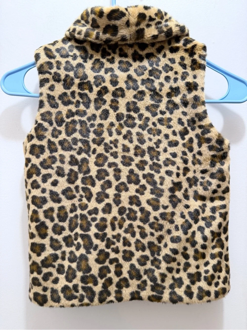 Carter's Leopard Faux Fur Vest in Tan and Black